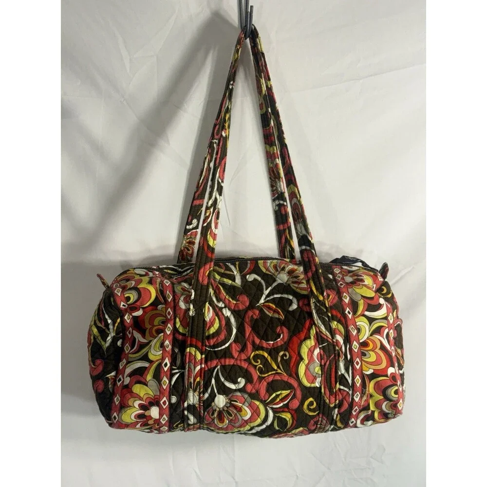 Vera Bradley Puccini Pattern Duffel Barrel Travel Bag Tote Shoulder Retired